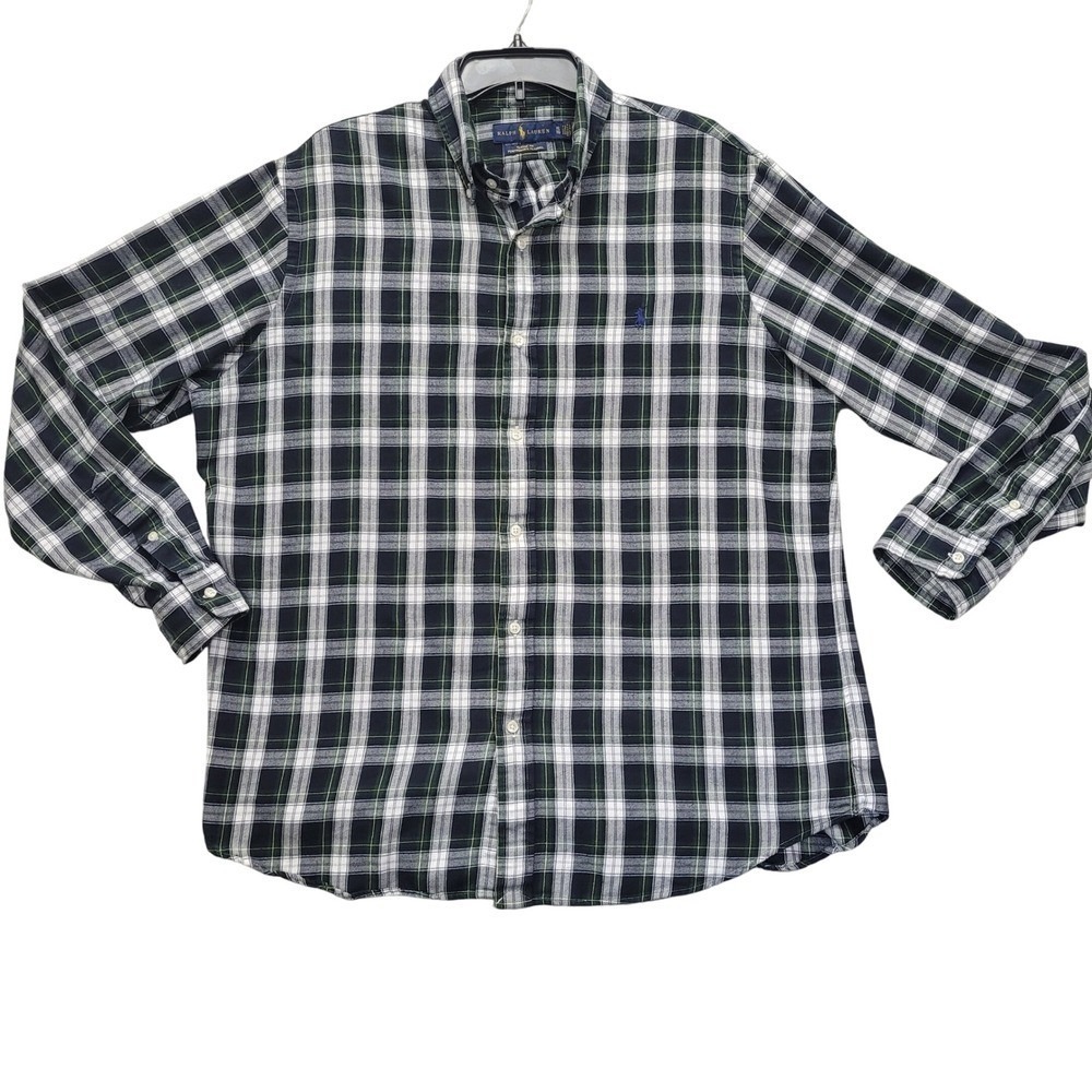 Ralph Lauren‎ XL Classic Fit Performance Flannel Plaid Button Down Shirt